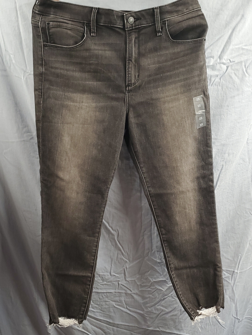 Abercrombie & Fitch Womans Washed Black Slim Straight Jeans - 26